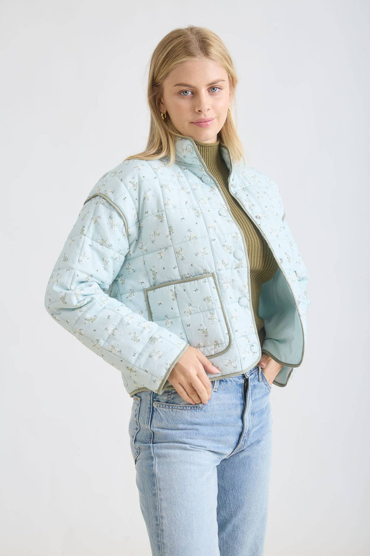 Fig Blooms Quilted Jacket