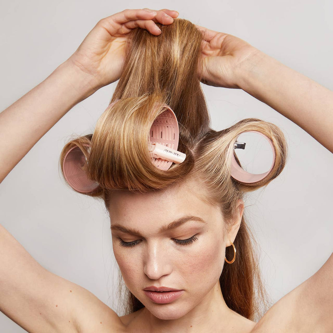 KITSCH - Recycled Plastic XL Thermal Rollers 4pc Set - Terracotta