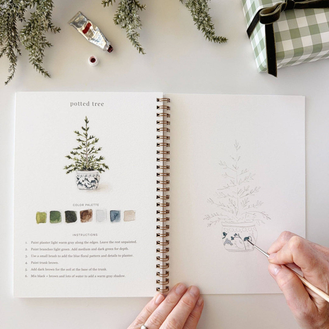 emily lex studio - Classic christmas watercolor workbook