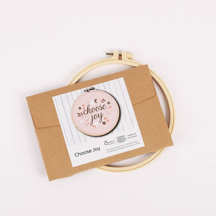 Embroidery Kit - "Choose Joy"