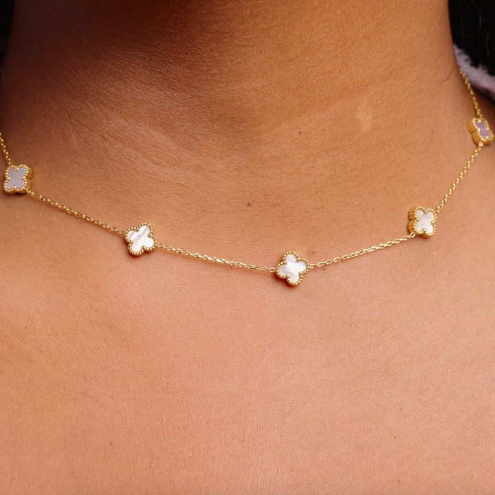 Nikki Smith Designs - Mini White Flora Necklace