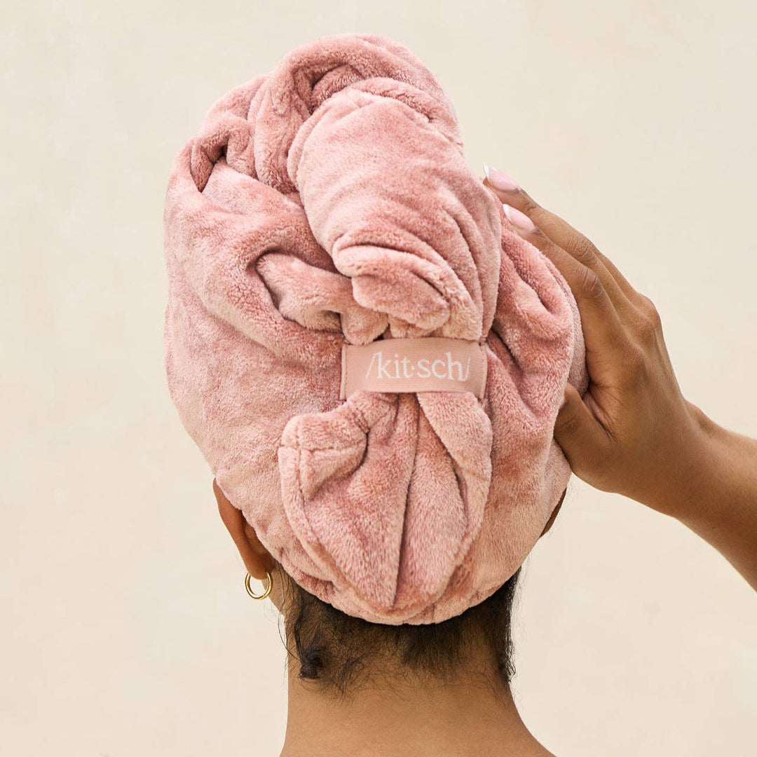KITSCH - Terracotta Plush Microfiber Hair Towel Turban