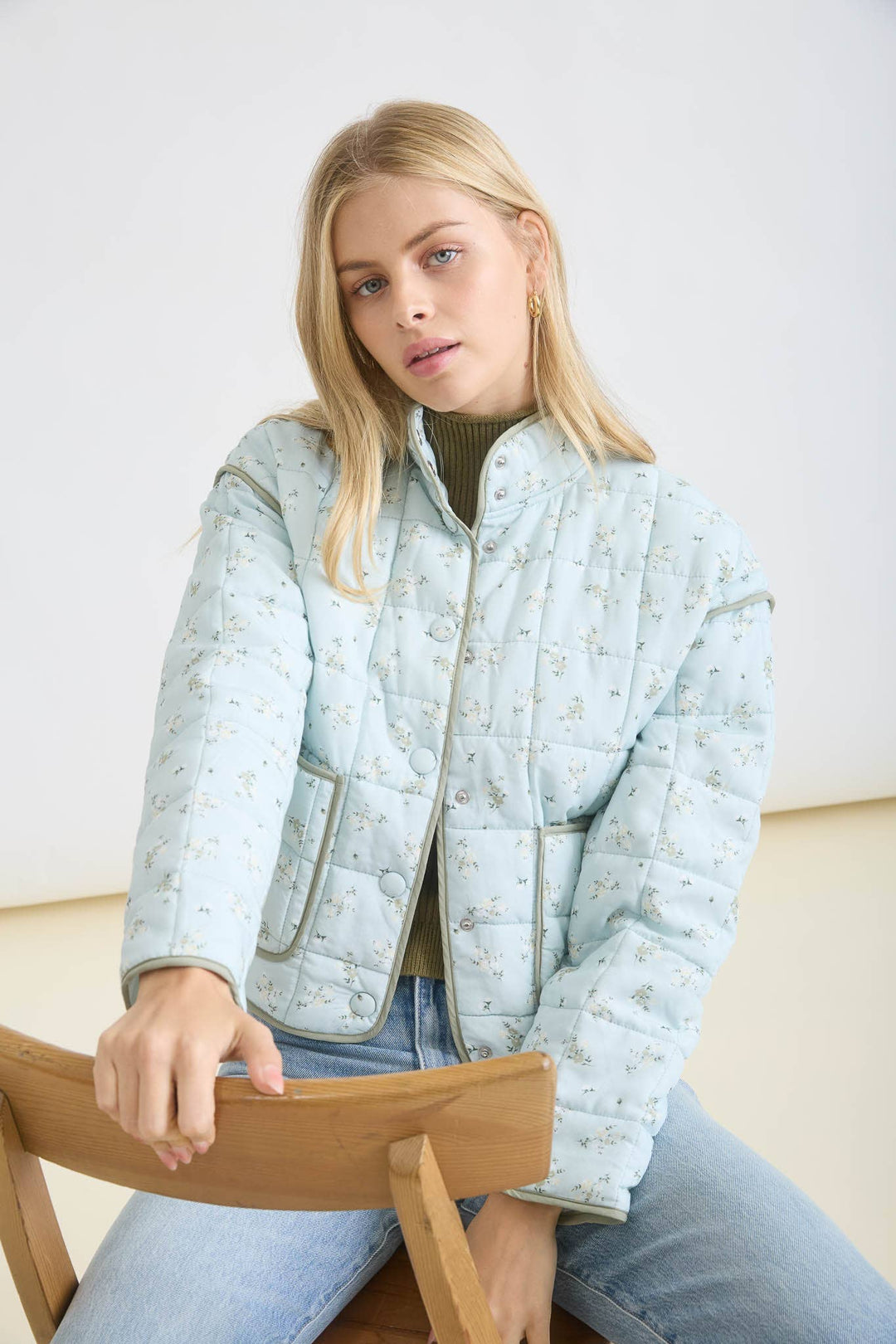 Fig Blooms Quilted Jacket