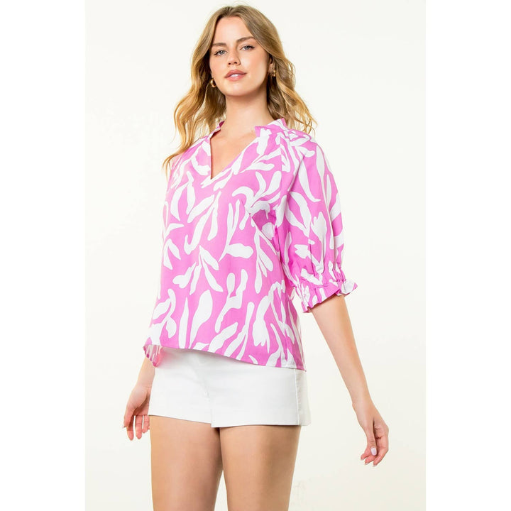 Andie Pink Print Top