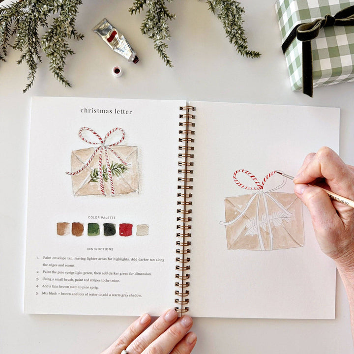 emily lex studio - Classic christmas watercolor workbook