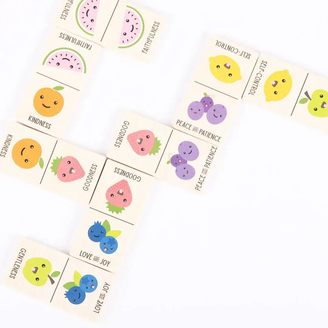 Swanson Christian Products - Game Dominos Wood Fruit Of The Spirit
