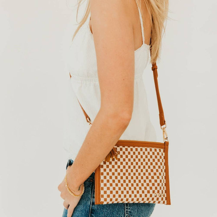 Veda Woven Crossbody Bag