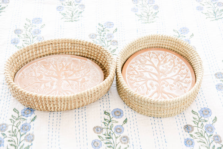 Rahab's Rope - Round Birds in a Tree Bread Warmer Basket