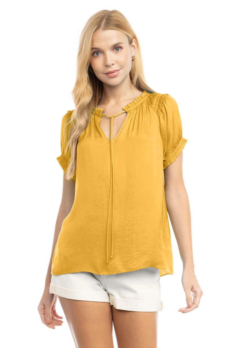 Shine Bright Blouse - Gold