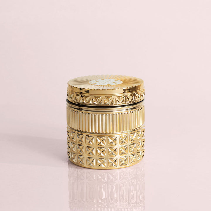 Capri Blue: Gilded Jar - Exotic Blossom & Basil, 11 oz