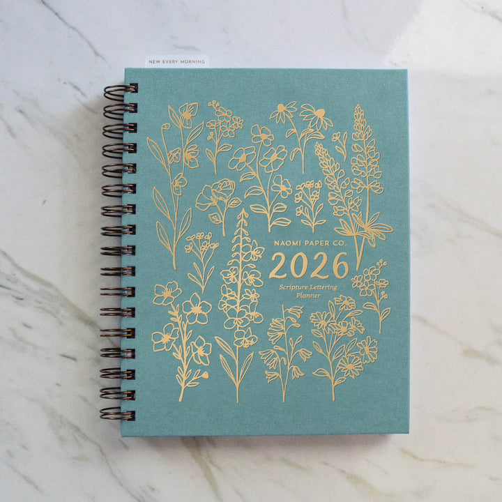 Naomi Paper Co. - 2026 Scripture Lettering Planner