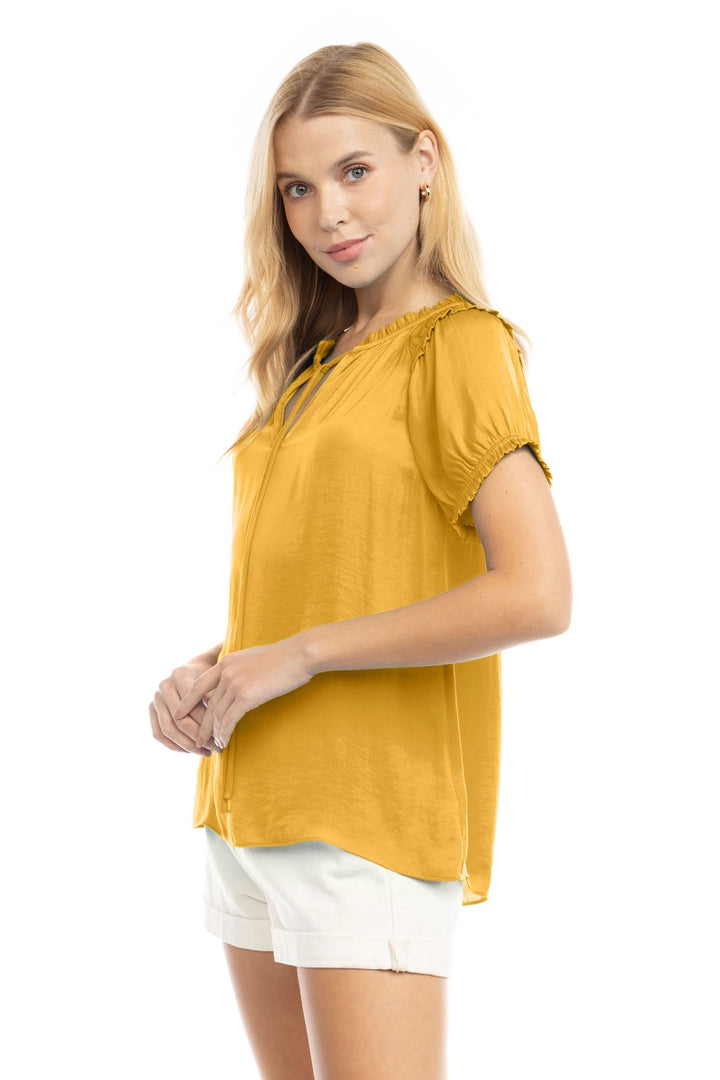 Shine Bright Blouse - Gold