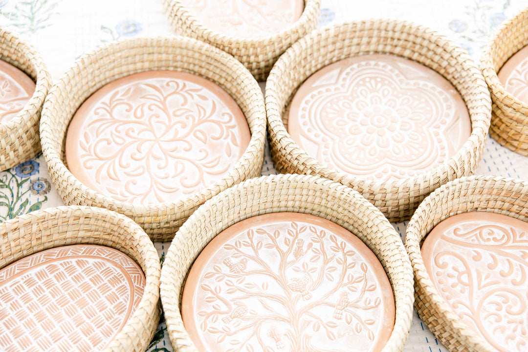 Rahab's Rope - Round Birds in a Tree Bread Warmer Basket