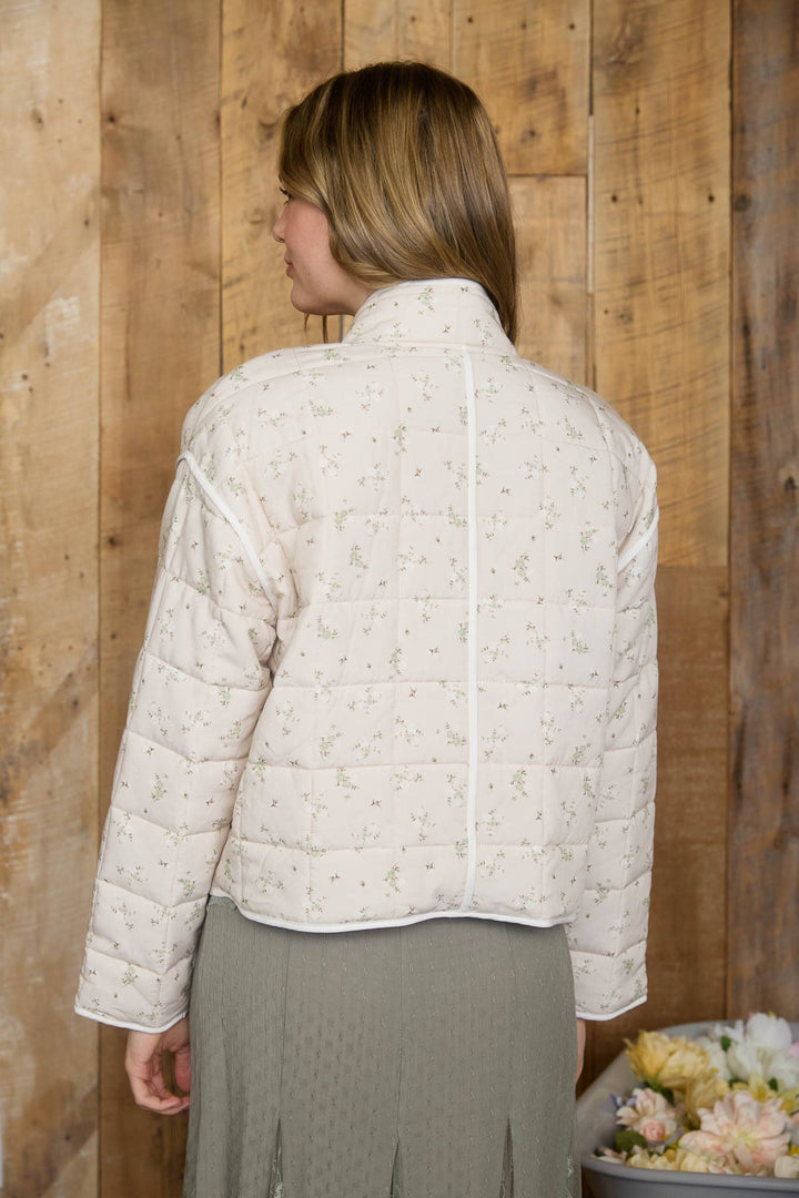 Fig Blooms Quilted Jacket