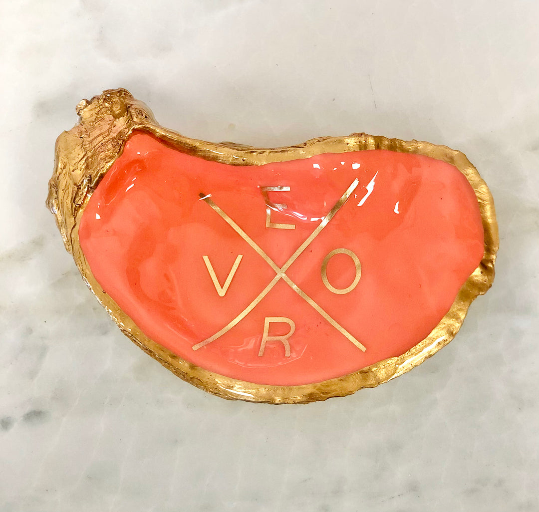 Vero Gilded Oyster Shell Jewelry Dish - Gold
