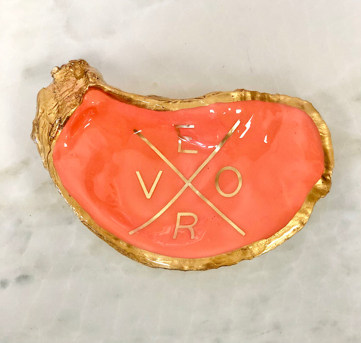 Vero Gilded Oyster Shell Jewelry Dish - Gold