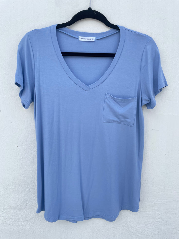 As You Are Pocket Tee - Deep Blue