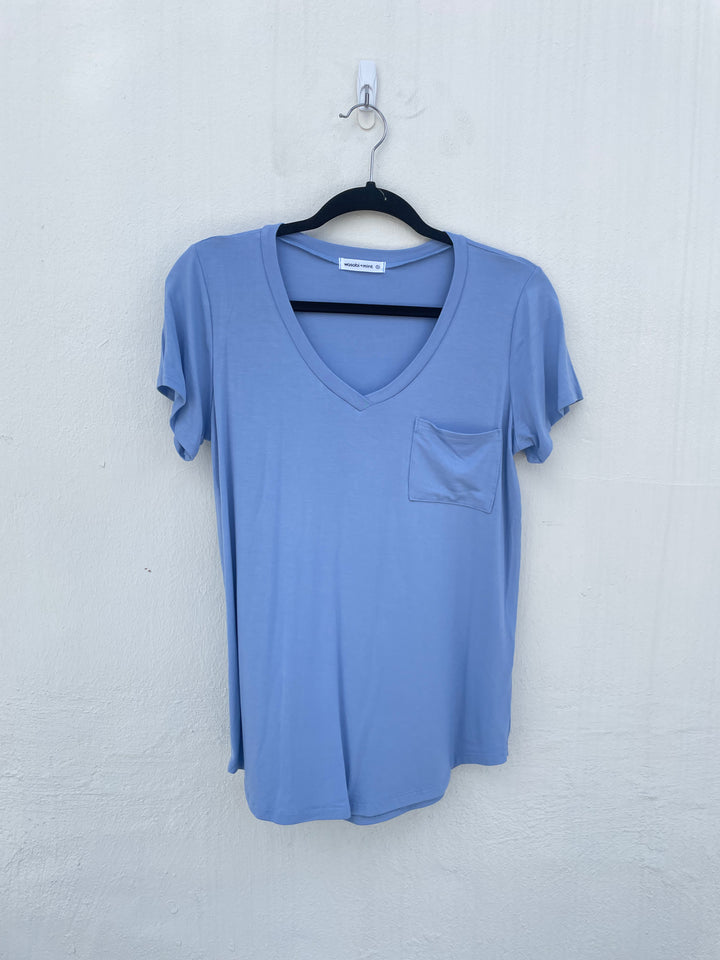 As You Are Pocket Tee - Deep Blue