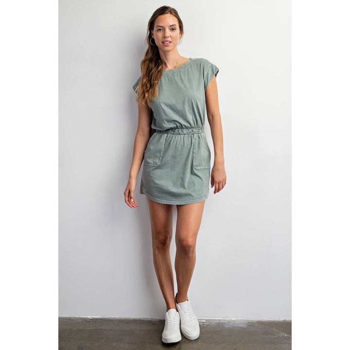 Making it look Easy Dress: Olive