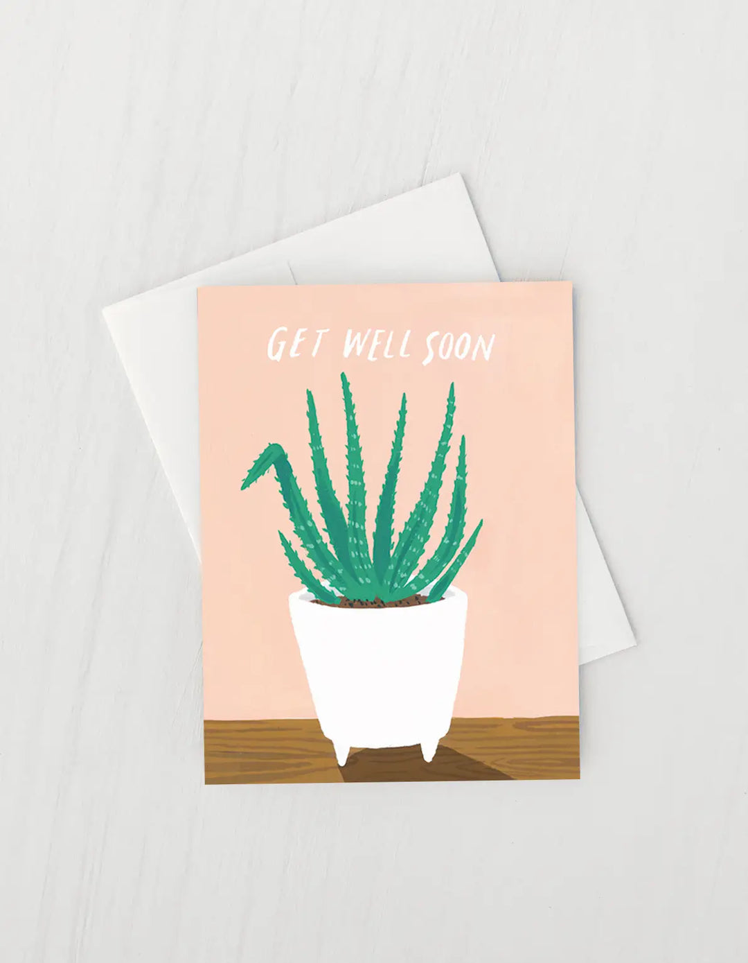 Aloe Plant Card - Get Well Soon