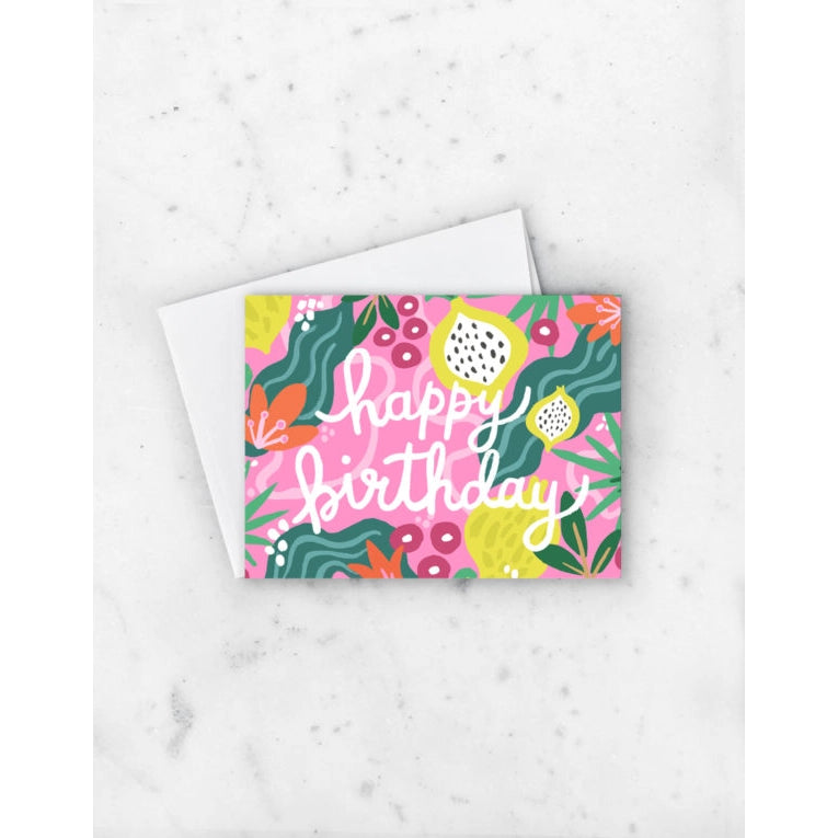 Fruity Flower Power Card - Birthday