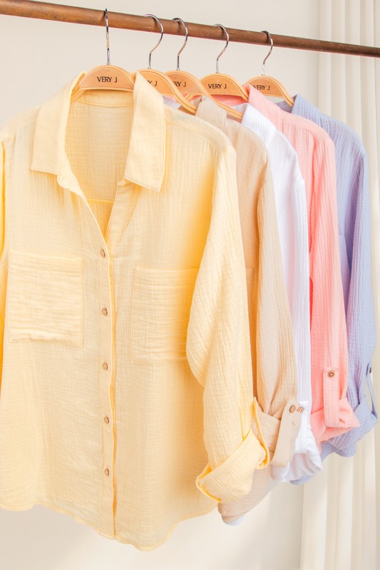 Instant Obsession Button Down - Yellow