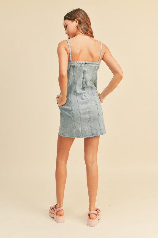 Darling Denim Mini Vintage Dress