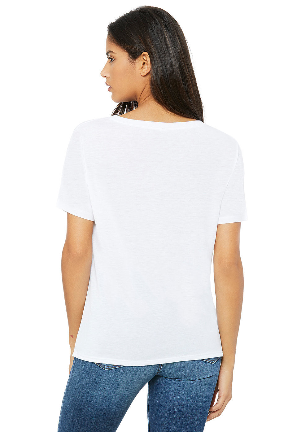Vero V-Neck -  White & Teal