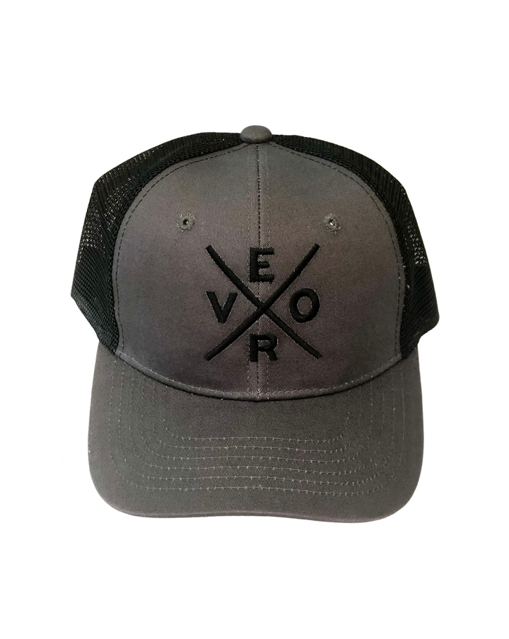 Vero Trucker Hat - Charcoal Grey & Black