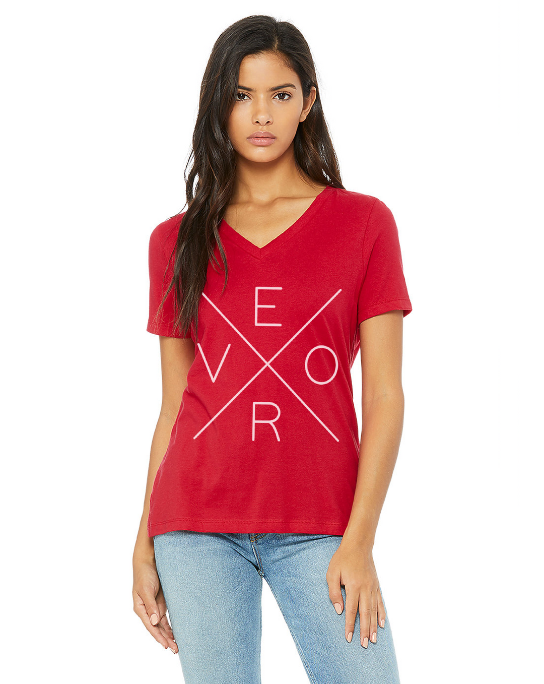 PREORDER: Vero V-Neck, Red