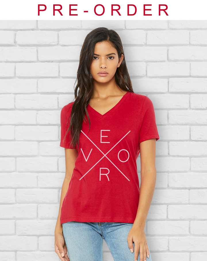 PREORDER: Vero V-Neck, Red