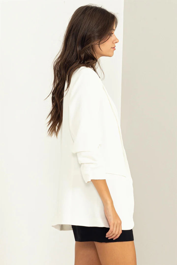 Mean Business Blazer - White