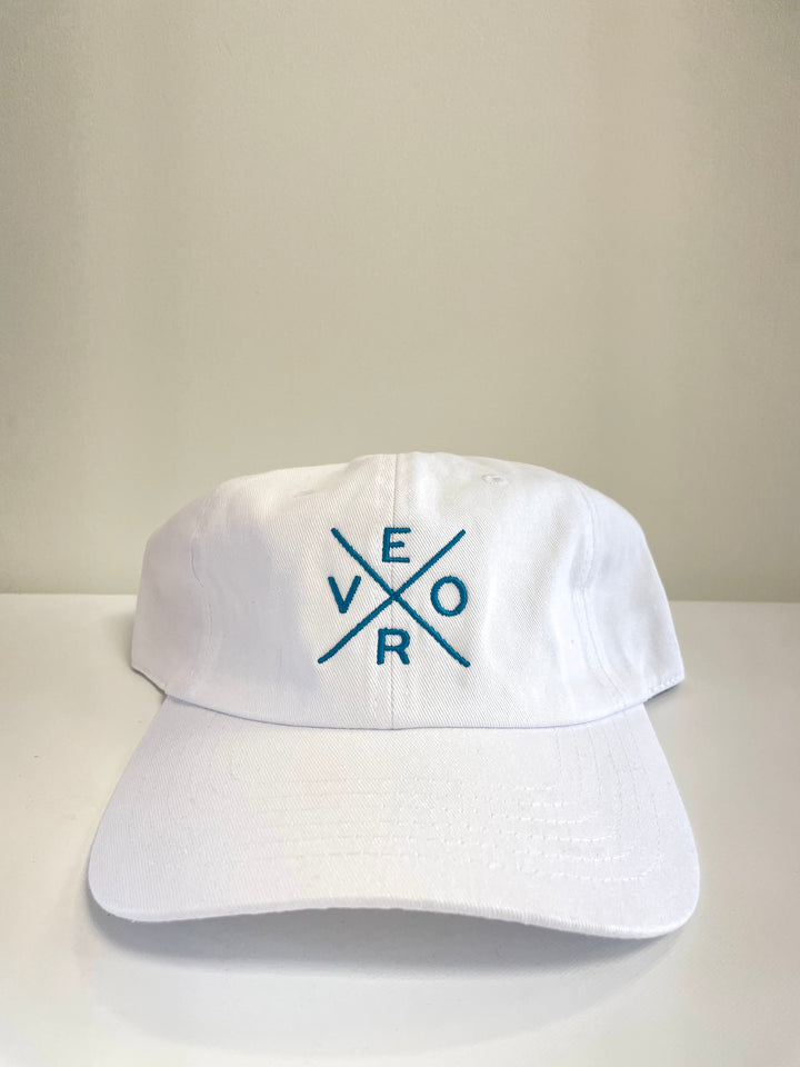 Vero Hat - White & Teal