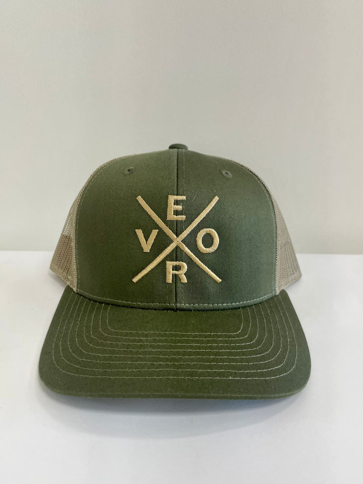 Vero Trucker Hat - Olive & Khaki