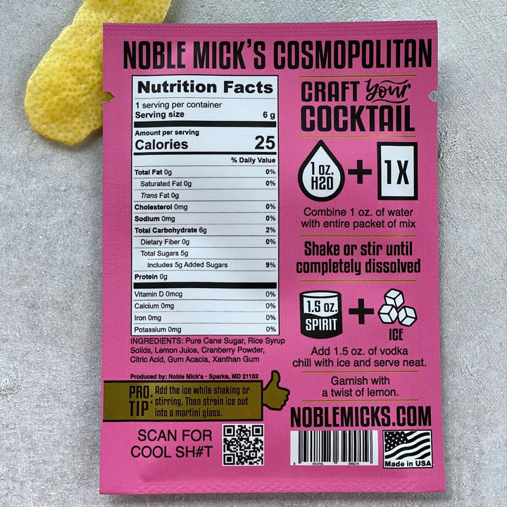 Noble Mick's⎮Single Serve Craft Cocktails