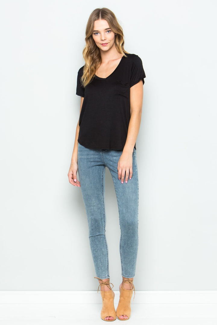 As You Are Pocket Tee - Deep Blue