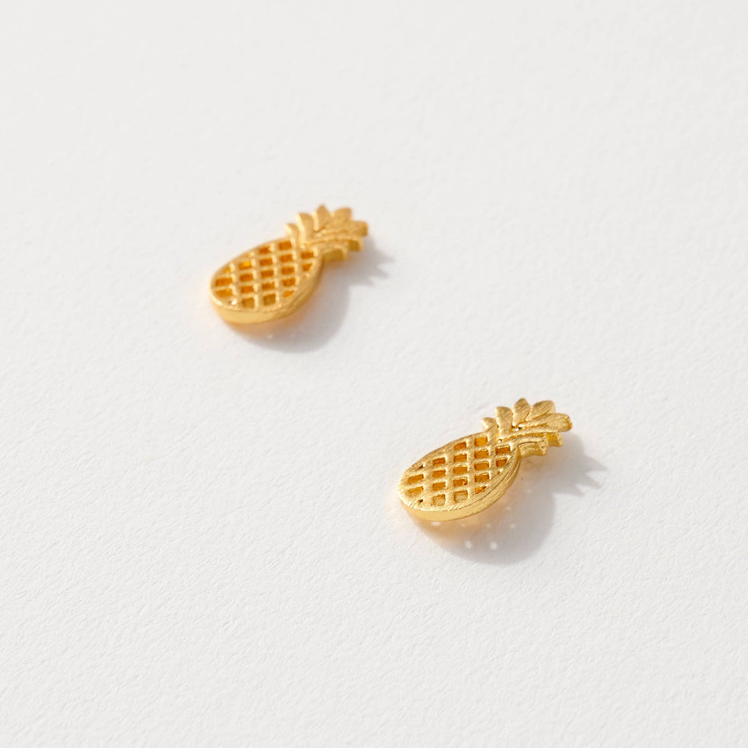 Pineapple Street Stud Earrings
