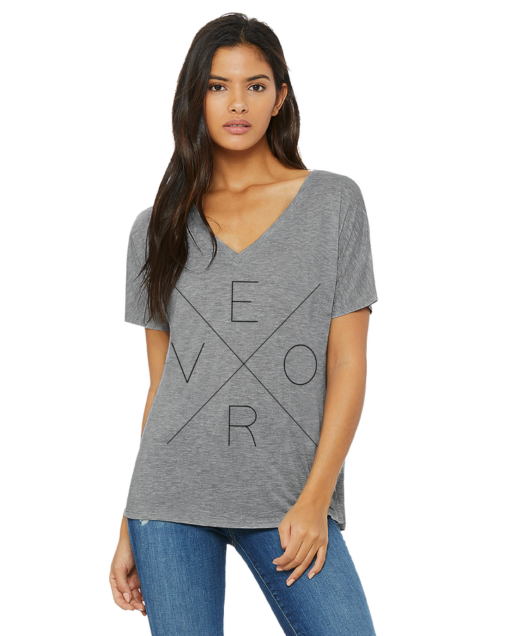 Vero V-Neck -  Heather Grey