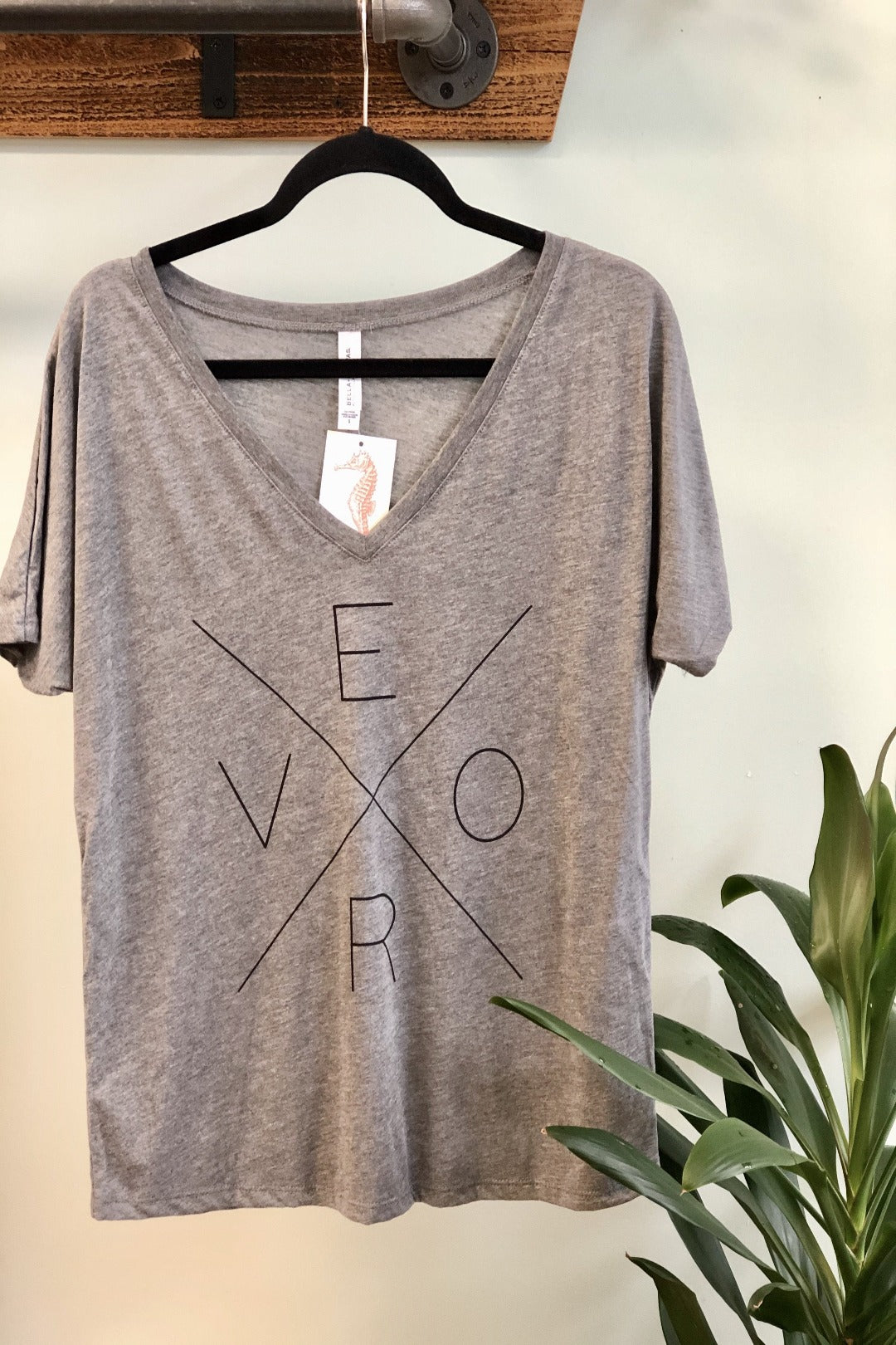 Vero V-Neck -  Heather Grey