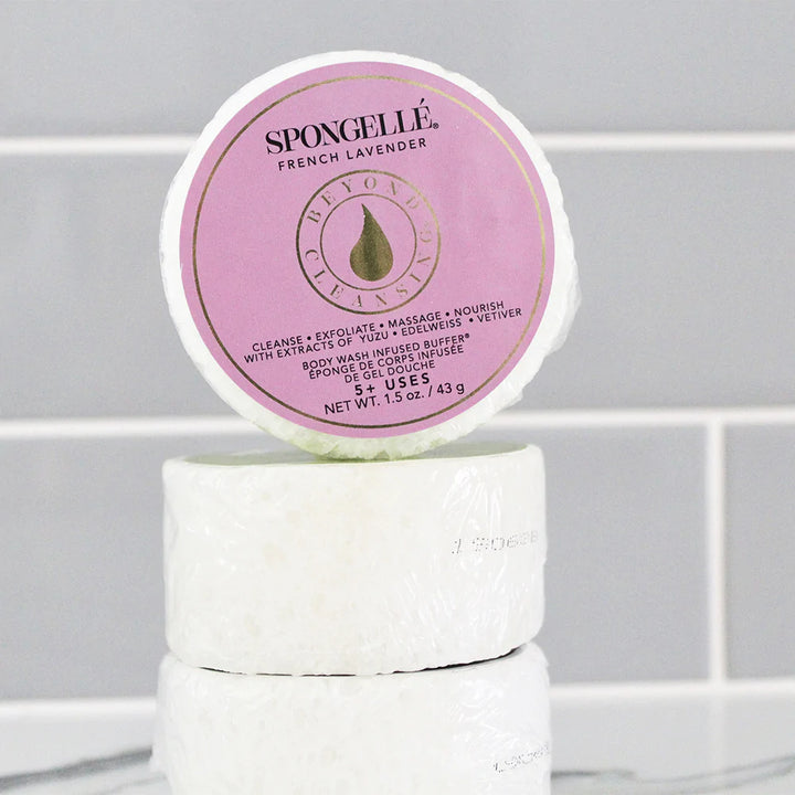 Body Wash Infused Buffer (1.5 oz Spongette) | French Lavender